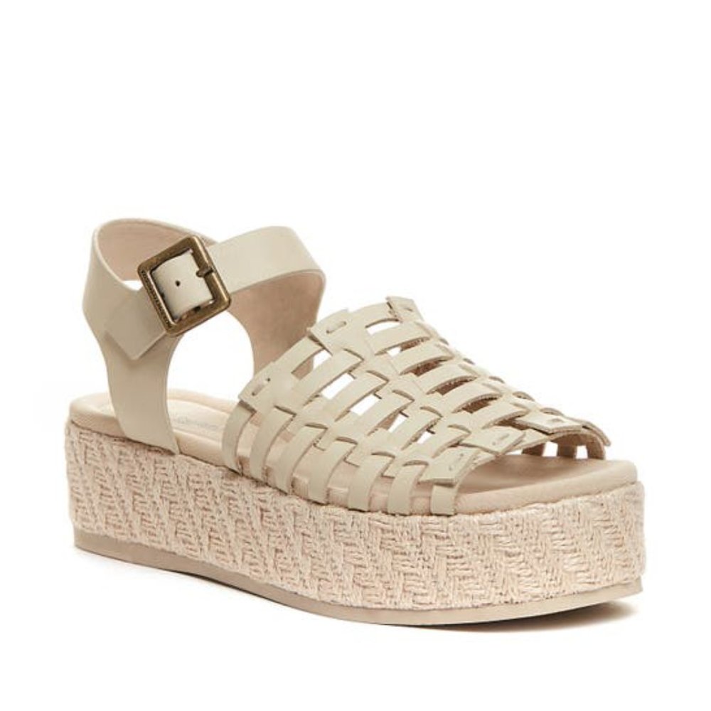 Kelsi Dagger Brooklyn Desert Platform Sandals White NEW Size 11 Shoes